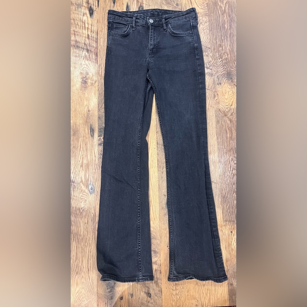 &Denim Bootcut Black Jeans